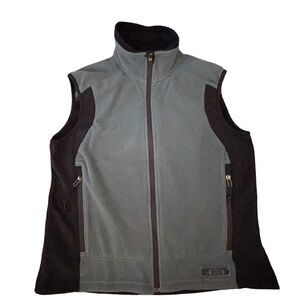 REI ~ Fleece Vest in Grey and black ~ size Medium